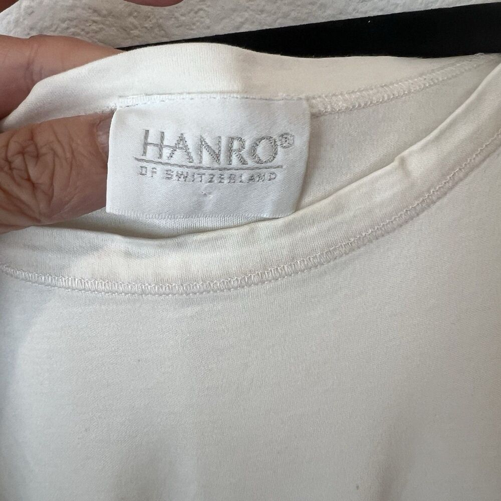 Hanro Of Switzerland Deluxe Cotton Long Tank Gown Loungewear Luxury Comfy Soft - Picture 2 of 6